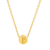 Freya Fehu Rune Mini Pendant Necklace