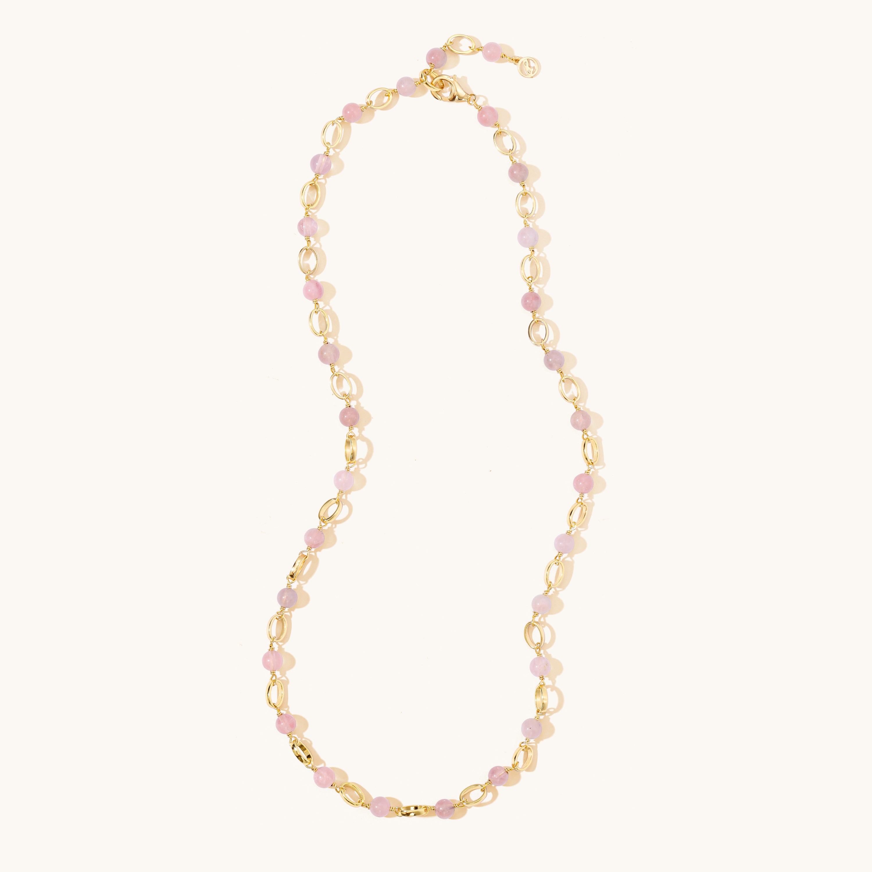 Charm Necklace - Rose Quartz