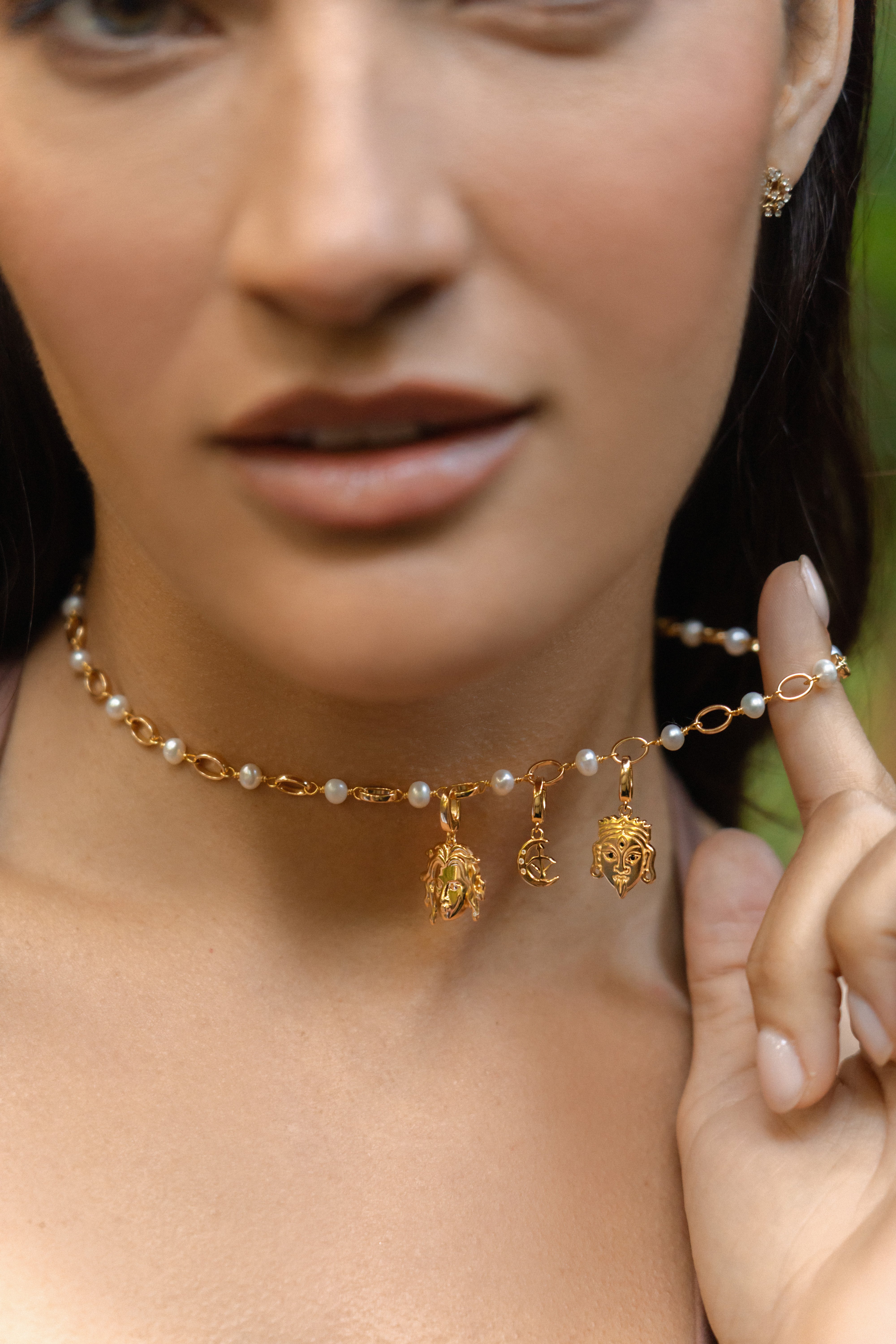 Charm Necklace - Pearl