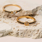 Triple Goddess Gemstone Ring