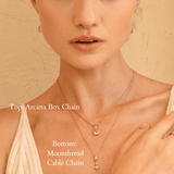 Moonthread Cable Chain Charm Necklace
