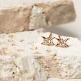 Triple Goddess Mini Stud Earrings