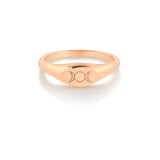 Triple Goddess Mini Signet Ring