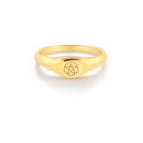 Pentacle Mini Signet Ring