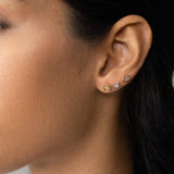 Triple Goddess Mini Stud Earrings