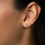 Triple Goddess Mini Stud Earrings