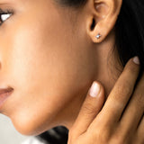 Triple Goddess Mini Stud Earrings