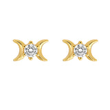Triple Goddess Mini Stud Earrings
