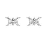 Triple Goddess Mini Stud Earrings