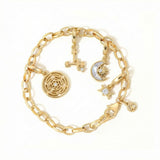 Dark Goddess Charm Bracelet Stack