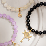 Gemstone Charm Bracelet - Moonstone