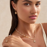 Tree of Life Organic Hoop Earrings