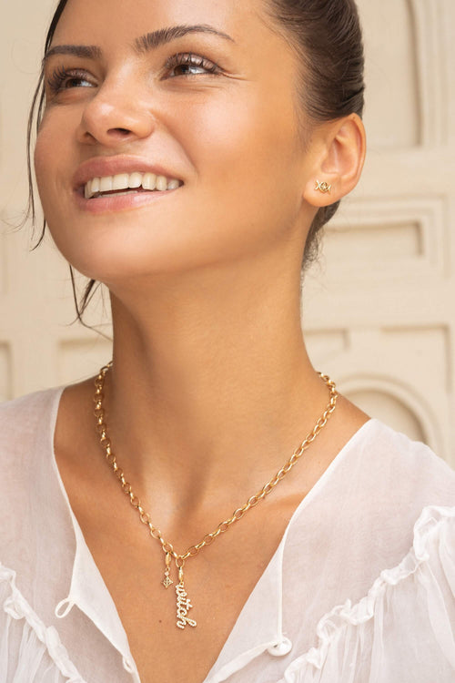 Charm Necklace - Oval Link