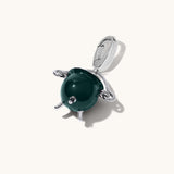 Cauldron Charm - Forest Green Enamel