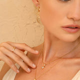 Moonthread Cable Chain Charm Necklace
