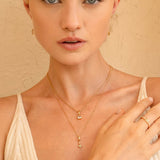 Moonthread Cable Chain Charm Necklace