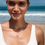 Triple Goddess Moonstone Toggle Necklace