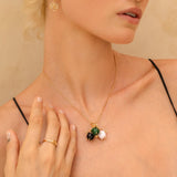 Cauldron Charm - Forest Green Enamel