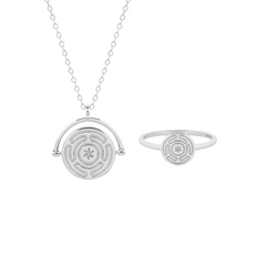 Hecate's Wheel (Strophalos of Hecate) Ring & Necklace Set - Save 20%