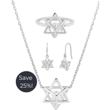 Merkaba Ring, Necklace and Earring Set - Save 25%