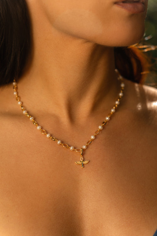 Charm Necklace - Pearl