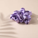 Lilac Silk Satin Scrunchie
