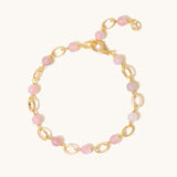 Charm Bracelet - Rose Quartz