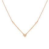 Witch's Knot Moonstone Necklace - Rose Gold