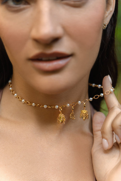 Charm Necklace - Pearl
