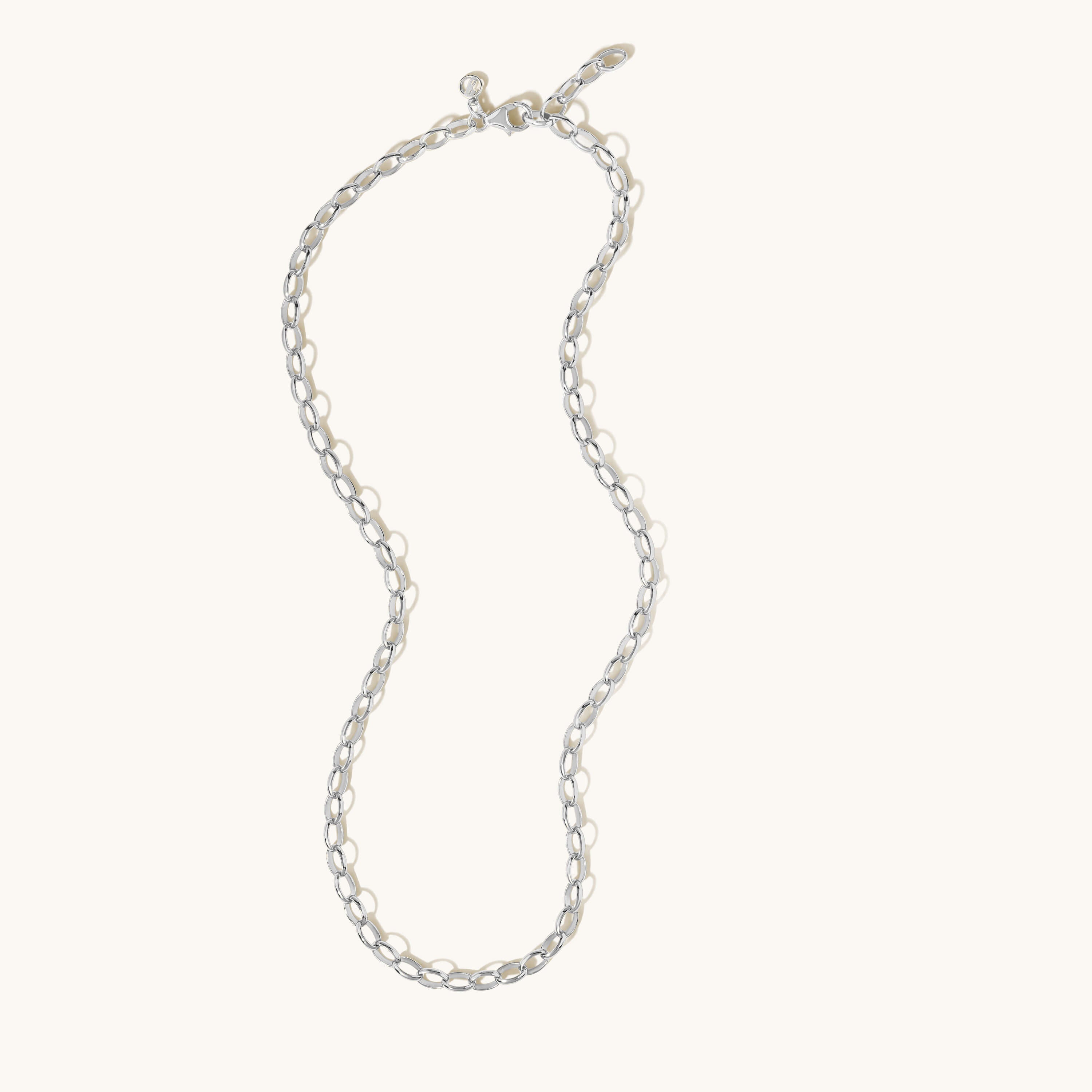 Oval Link Charm Necklace