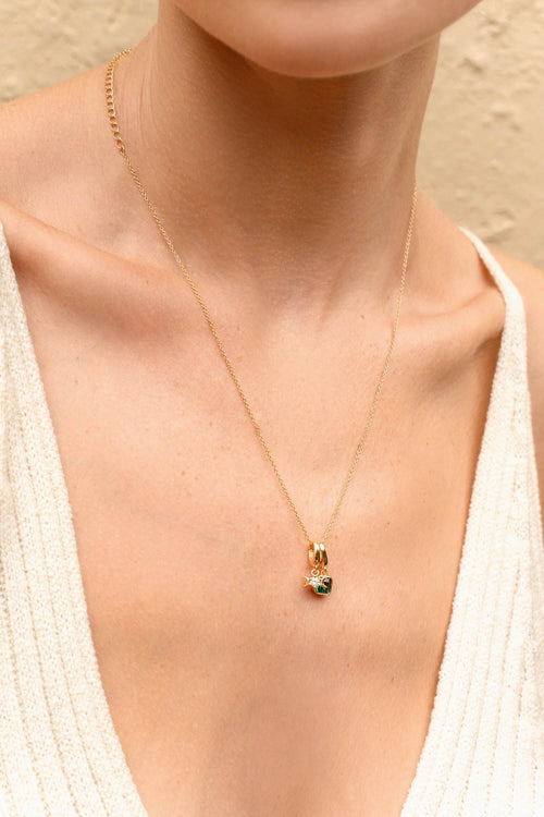 Moonthread Cable Chain Charm Necklace