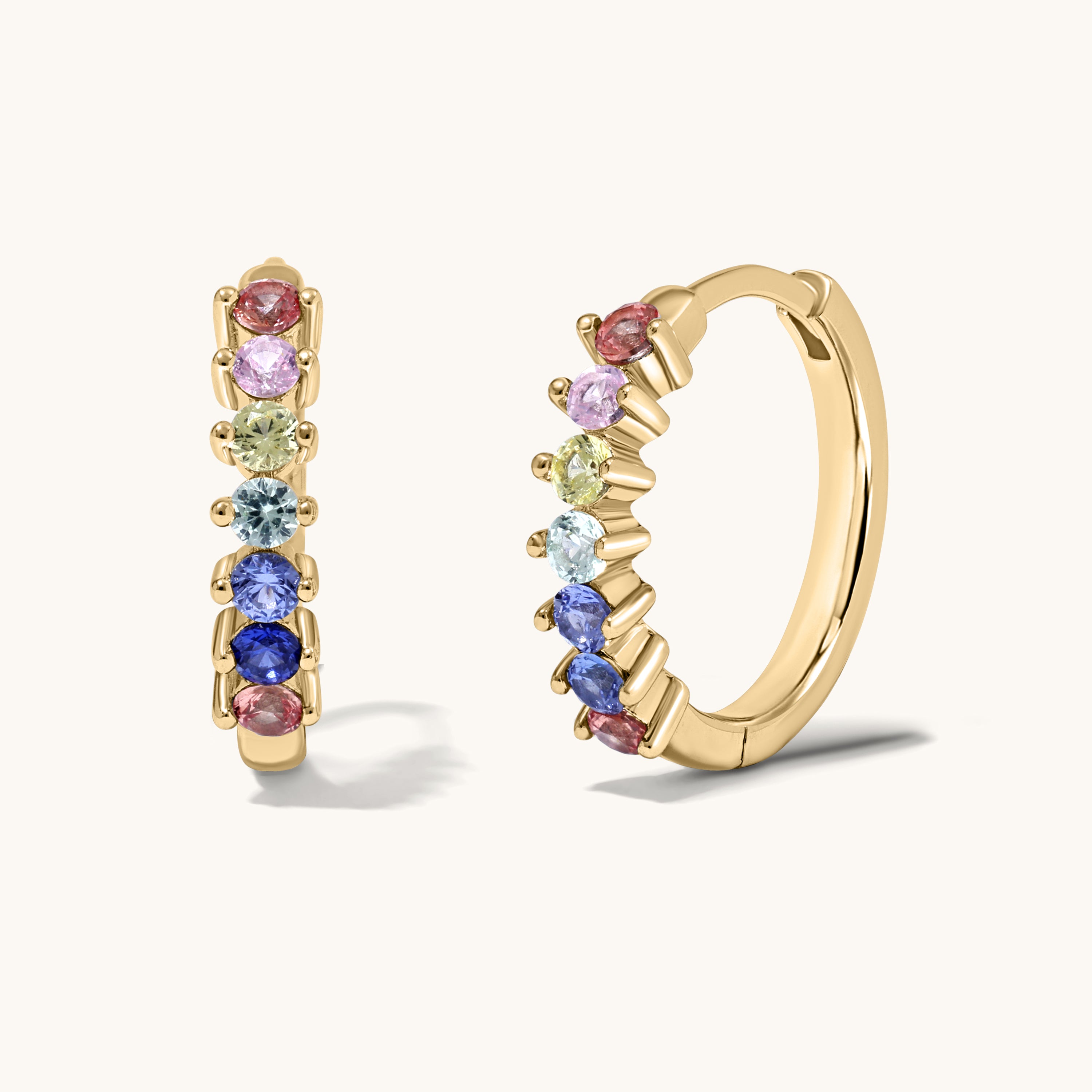 Chakra Huggie Reversible Earrings