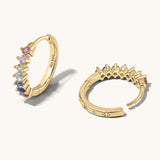 Chakra Huggie Reversible Earrings