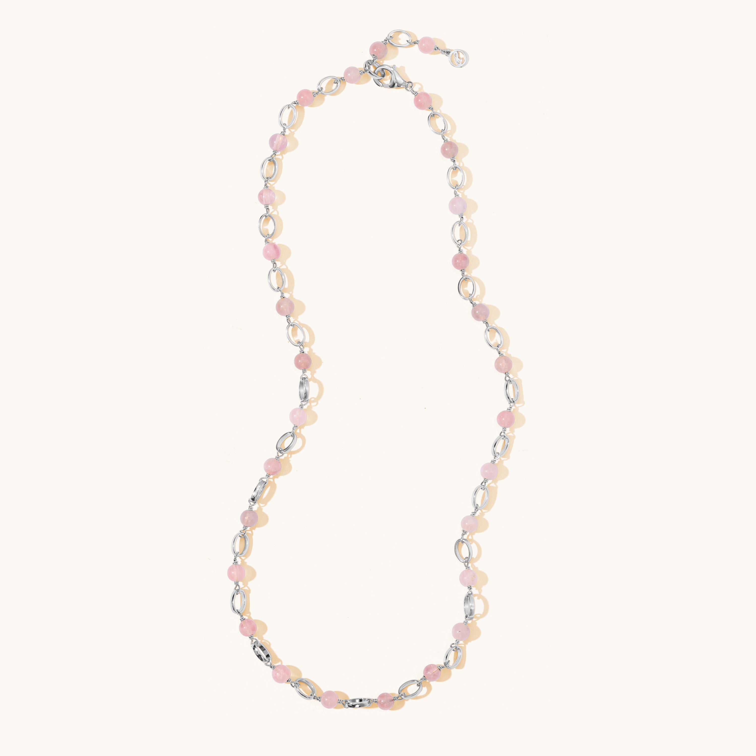 Charm Necklace - Rose Quartz