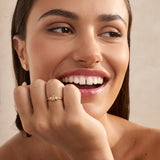 Triple Moon Goddess Pentagram Ring