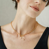 Oval Link Charm Necklace
