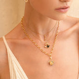 Moonthread Cable Chain Charm Necklace