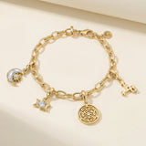 Dark Goddess Charm Bracelet Stack