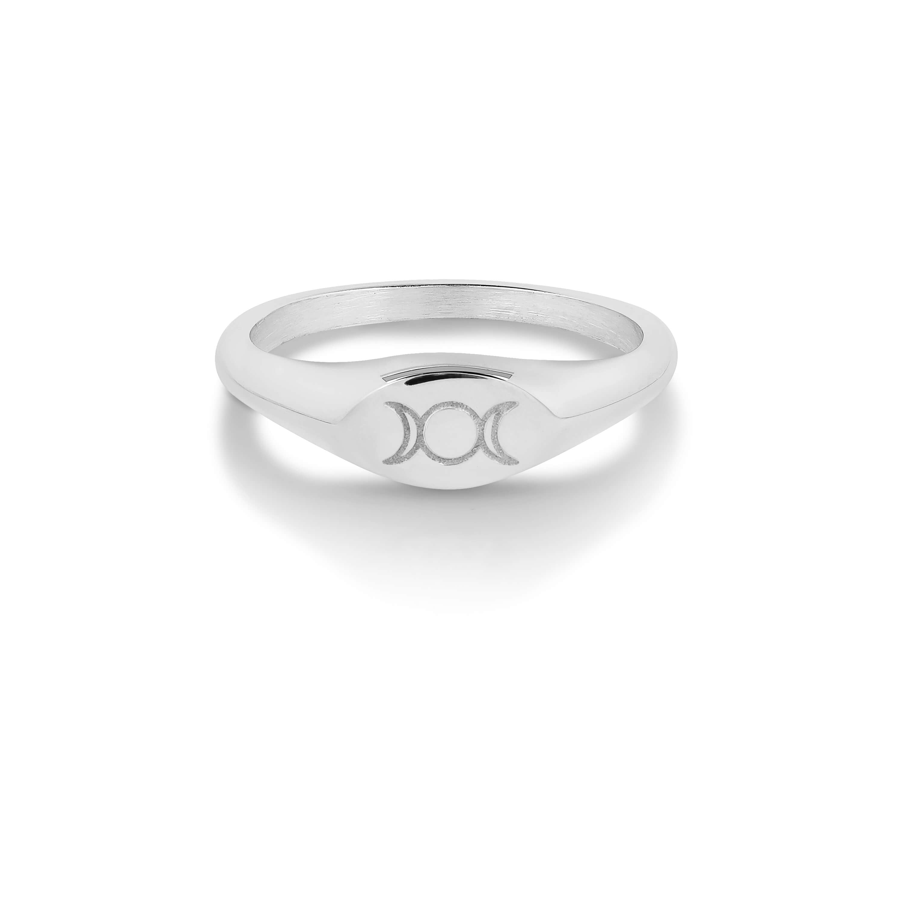 Triple Goddess Mini Signet Ring