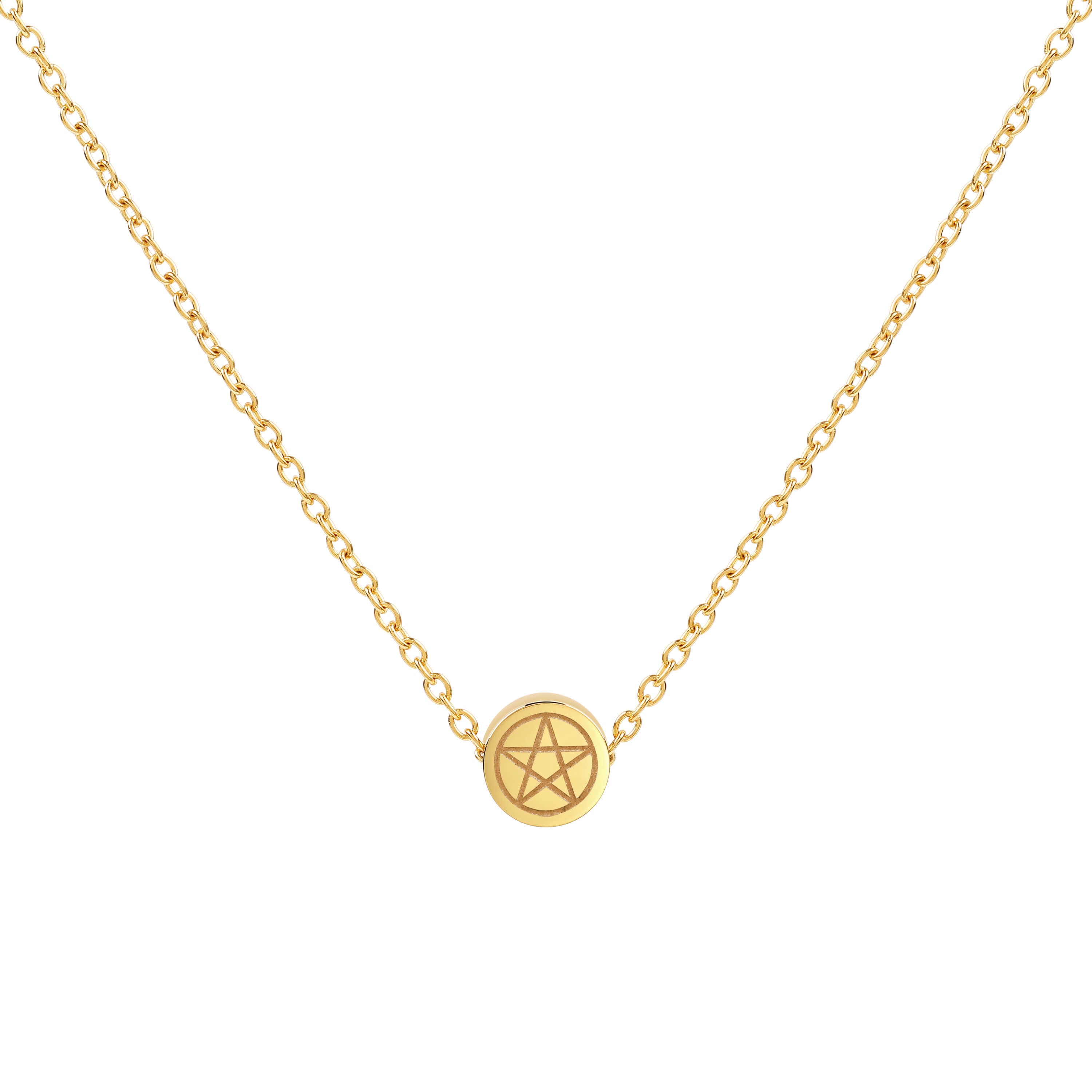Pentacle Mini Pendant Necklace (Stainless Steel)