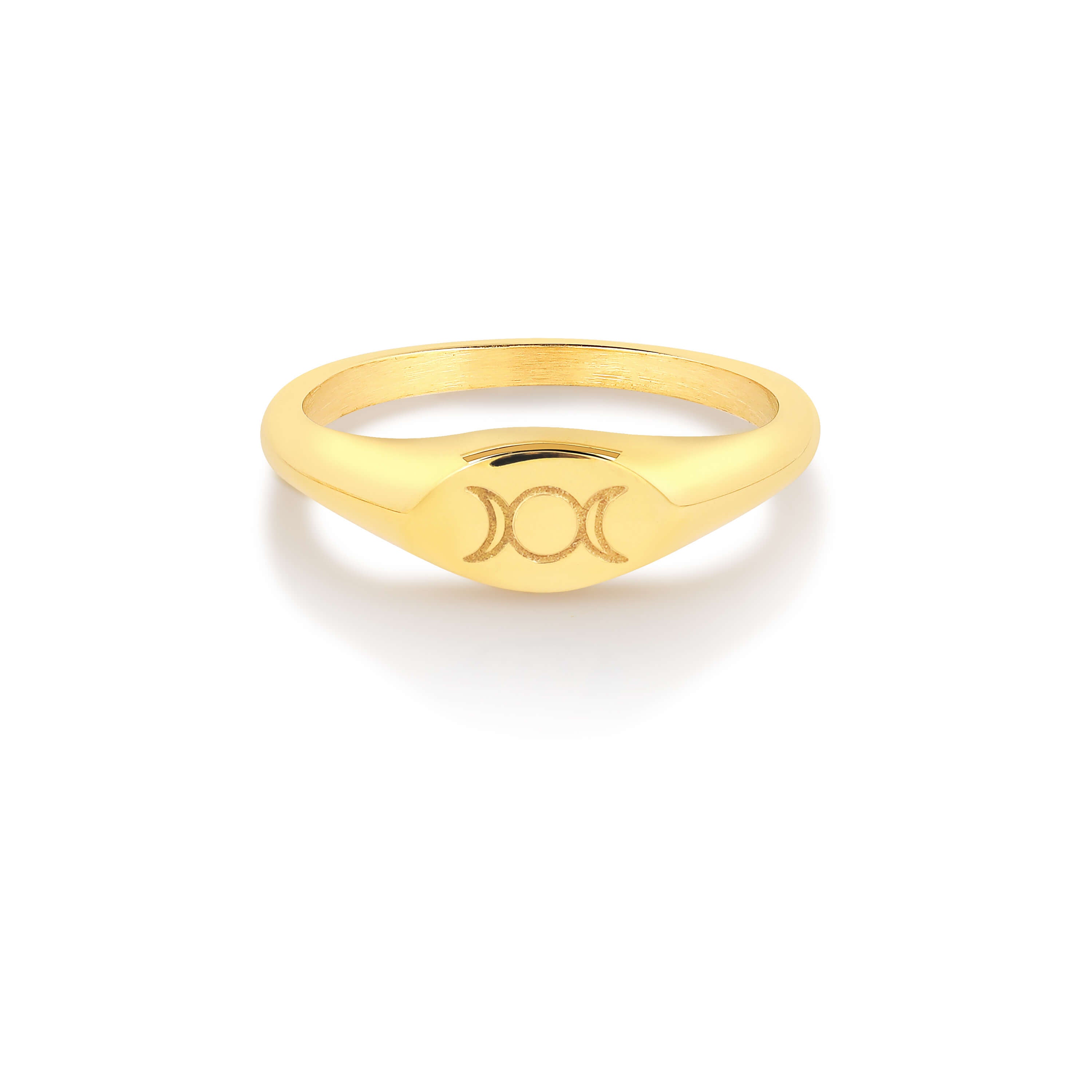 Triple Goddess Mini Signet Ring