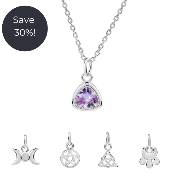 Birthstone Necklace and Complete Charm Bundle - Save 30%
