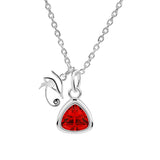 Eye of Horus Charm with Birthstone Necklace