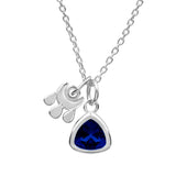 Blessings Charm with Birthstone Necklace