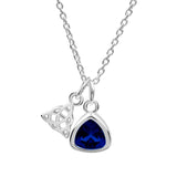 Triquetra Charm with Birthstone Necklace