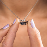 Triple Goddess Signet Ring Necklace