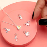 Eye of Horus Charm with Birthstone Necklace