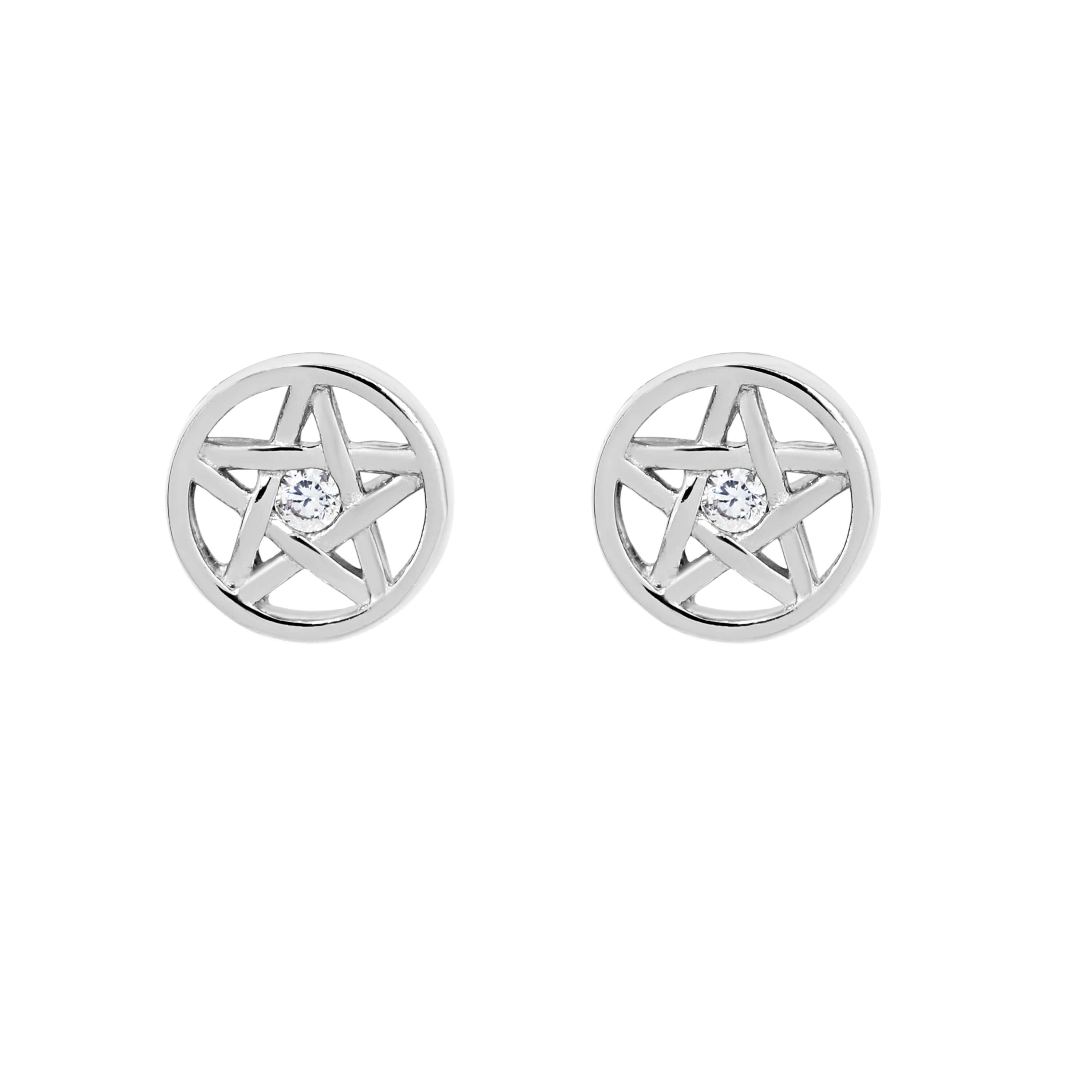 Pentacle Mini Stud Earrings – Blessed Be Magick